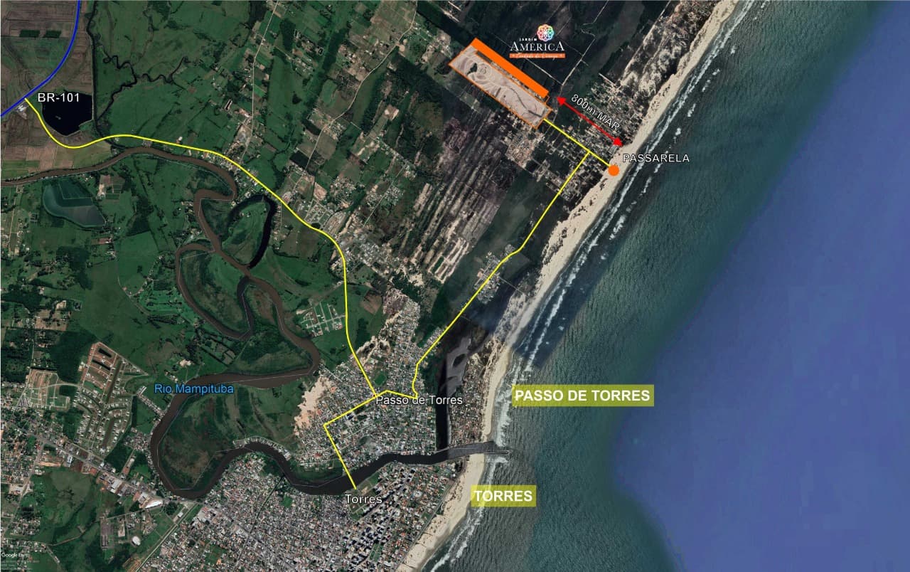 Venda de Terreno em Passo de Torres-SC, bairro Praia Caravelle