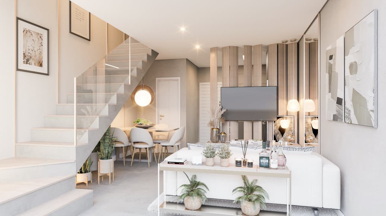 Venda de sobrados  triplex em construção em Caxias do Sul, bairro Bela Vista