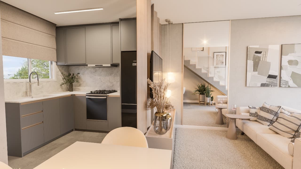Venda de sobrados  triplex em construção em Caxias do Sul, bairro Bela Vista